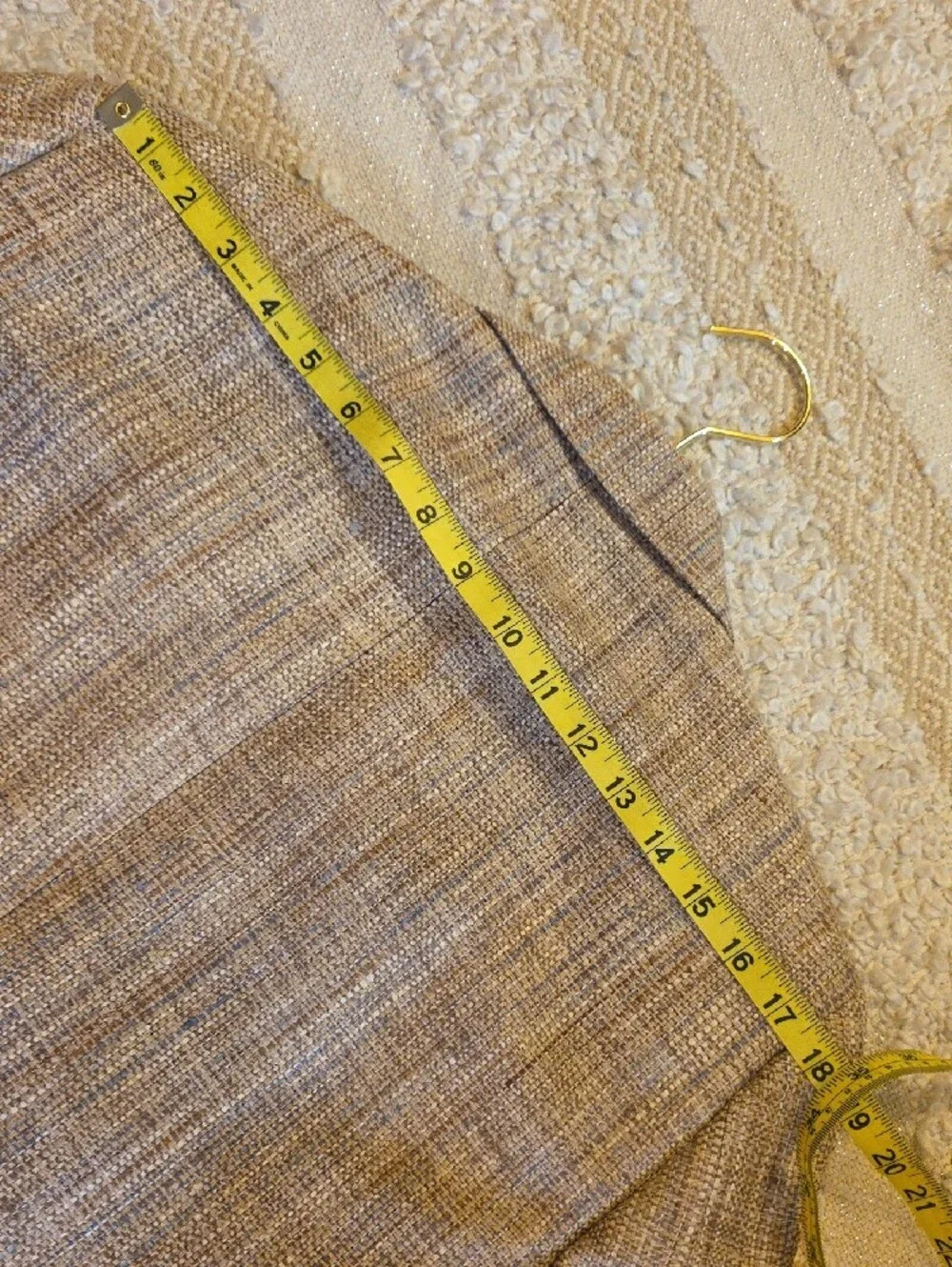 Men's Textured Silk Weave Beige-Brown Blazer See Measurements VTG